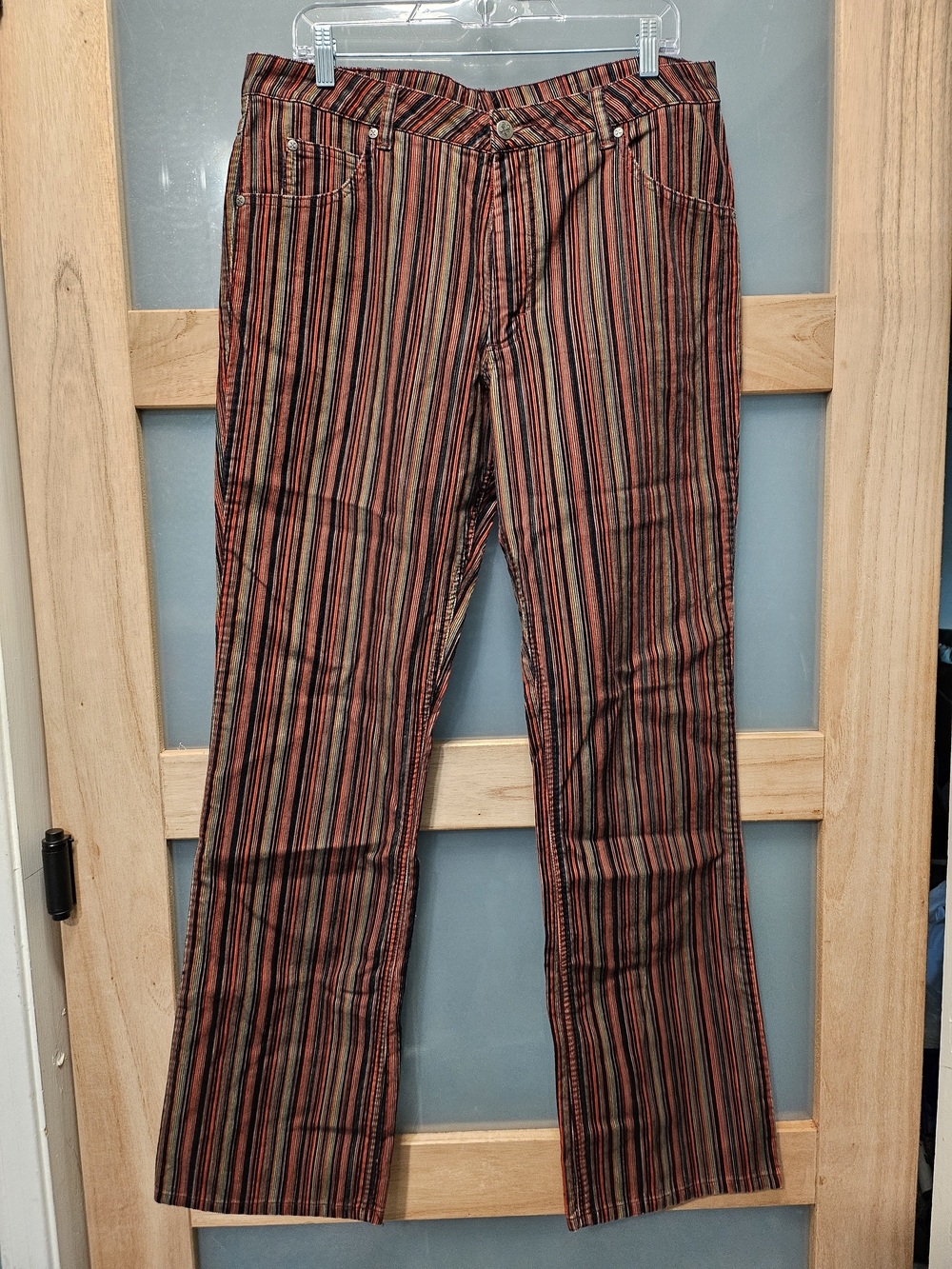 Women's Wrangler TwentyX Western Corduroy Striped Pants 13/14 X 34